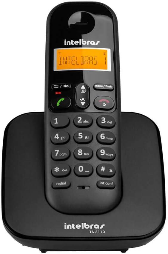 Aparelho Telefonico S/Fio Ts3110 Pt Intelbras Preto