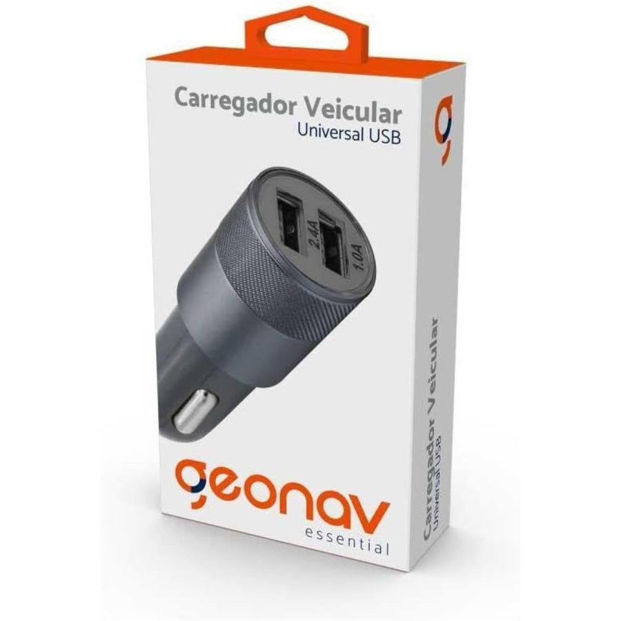 Carregador Veicular Universal 2Xusb Geonav Es24Ch