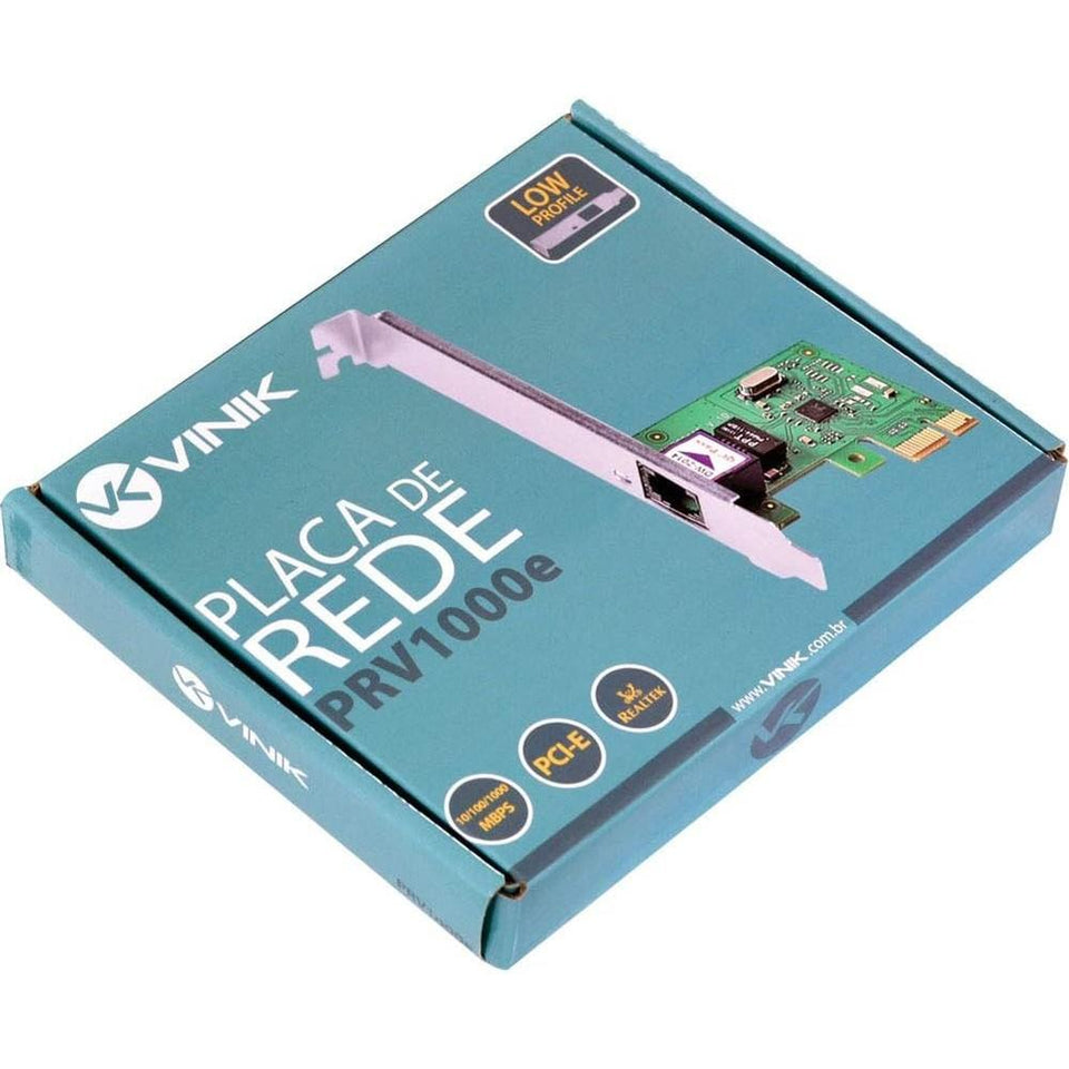 Placa de Rede Vinik Gigabit PCI-e PRV-1000E