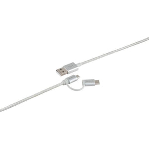 Cabo Micro USB Nylon 1.5m Branco Intelbras