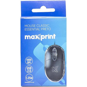 Mouse Classic Essential Preto Maxprint
