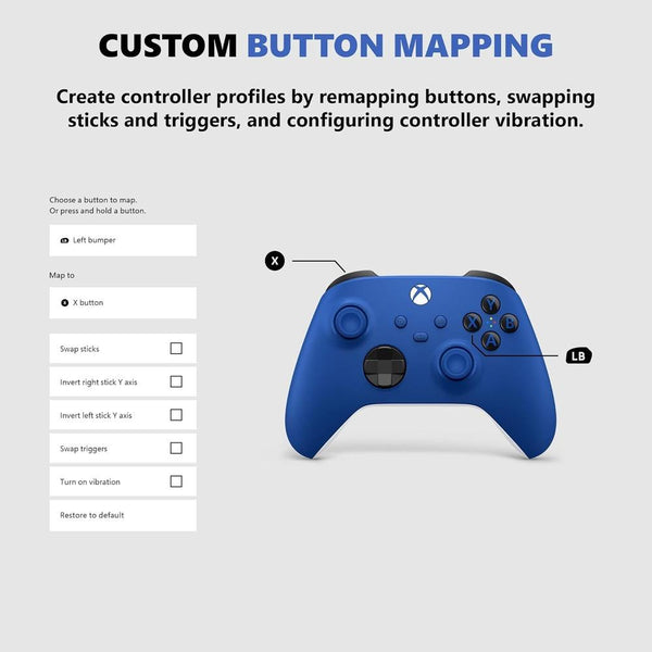 Controle para Xbox Sem Fio Shock Blue