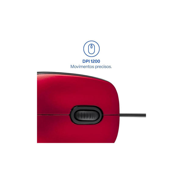 Mouse C Fio Mf400 Mo390 Multilaser Vermelho