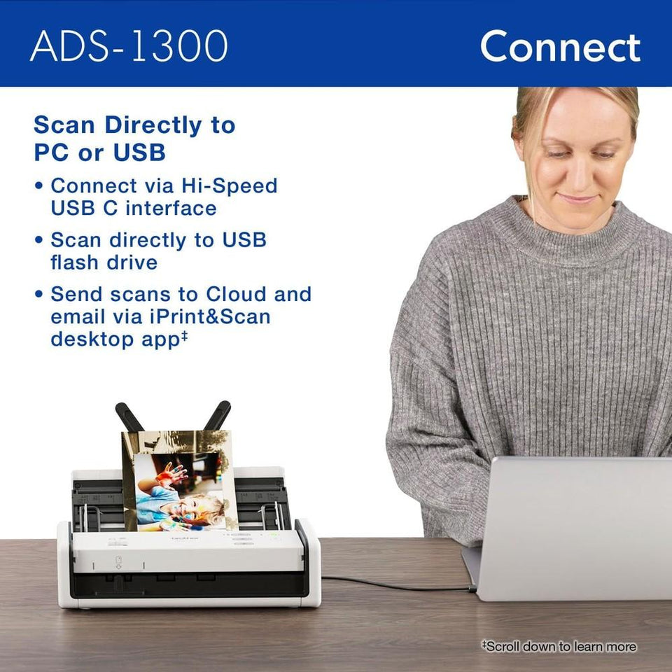 Scanner Brother Ads1300 60Ipm