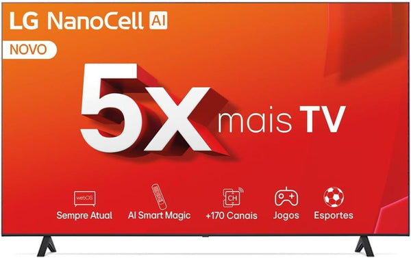 Smart TV LG 55” 4K UHD Wifi HDR NanoCell 55NANO80TSA