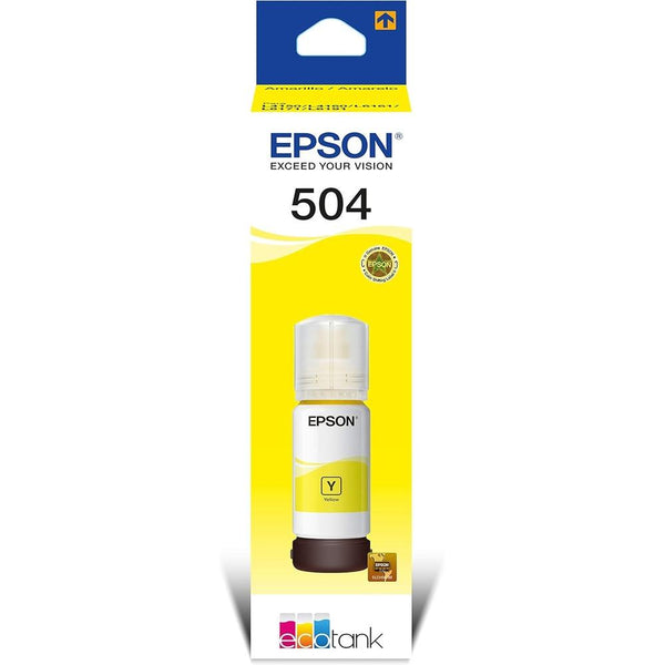 Garrafa de Tinta Epson T504 Amarelo Original
