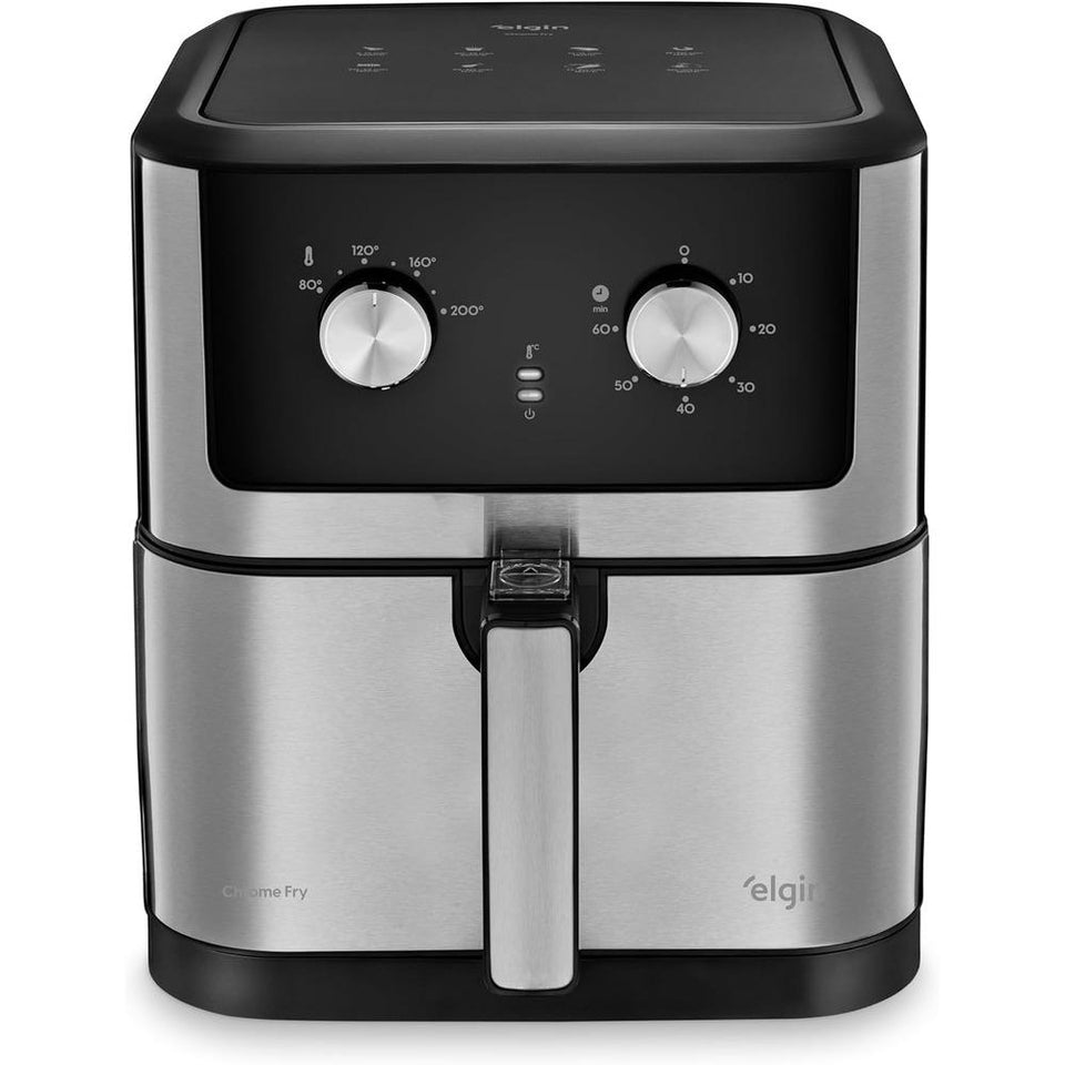 Fritadeira Elgin Afc80 Chrome 8L Inox 127V