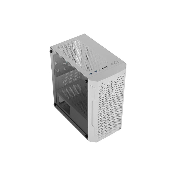 Gabinete Gamer Aerocool Trinity Mini Branco Lateral de Vidro