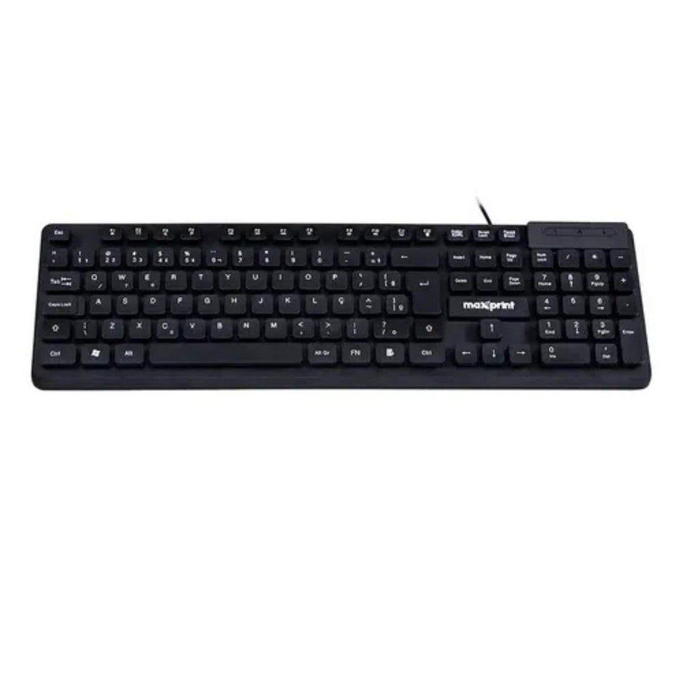 Teclado Usb Maxprint Com Teclas Flutuantes Te2001 Preto