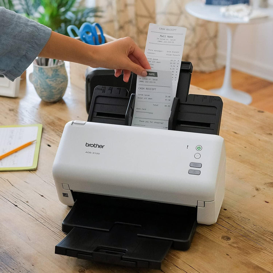 Scanner De Mesa Brother Ads-3100 Branco Bivolt