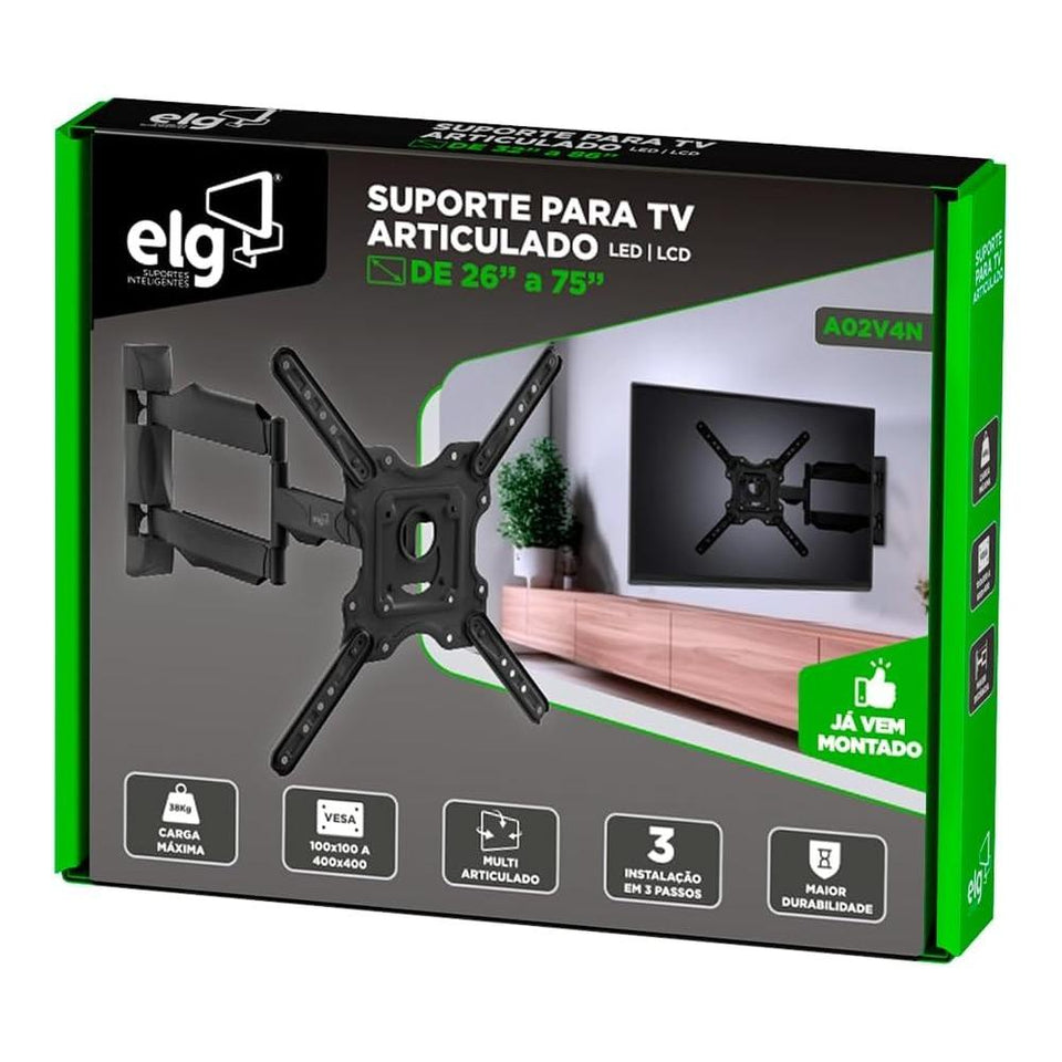 Suporte Articulado Elg A02V4N Vesa 400