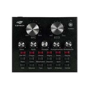 Placa de Som C3Tech Streaming MX-50BK