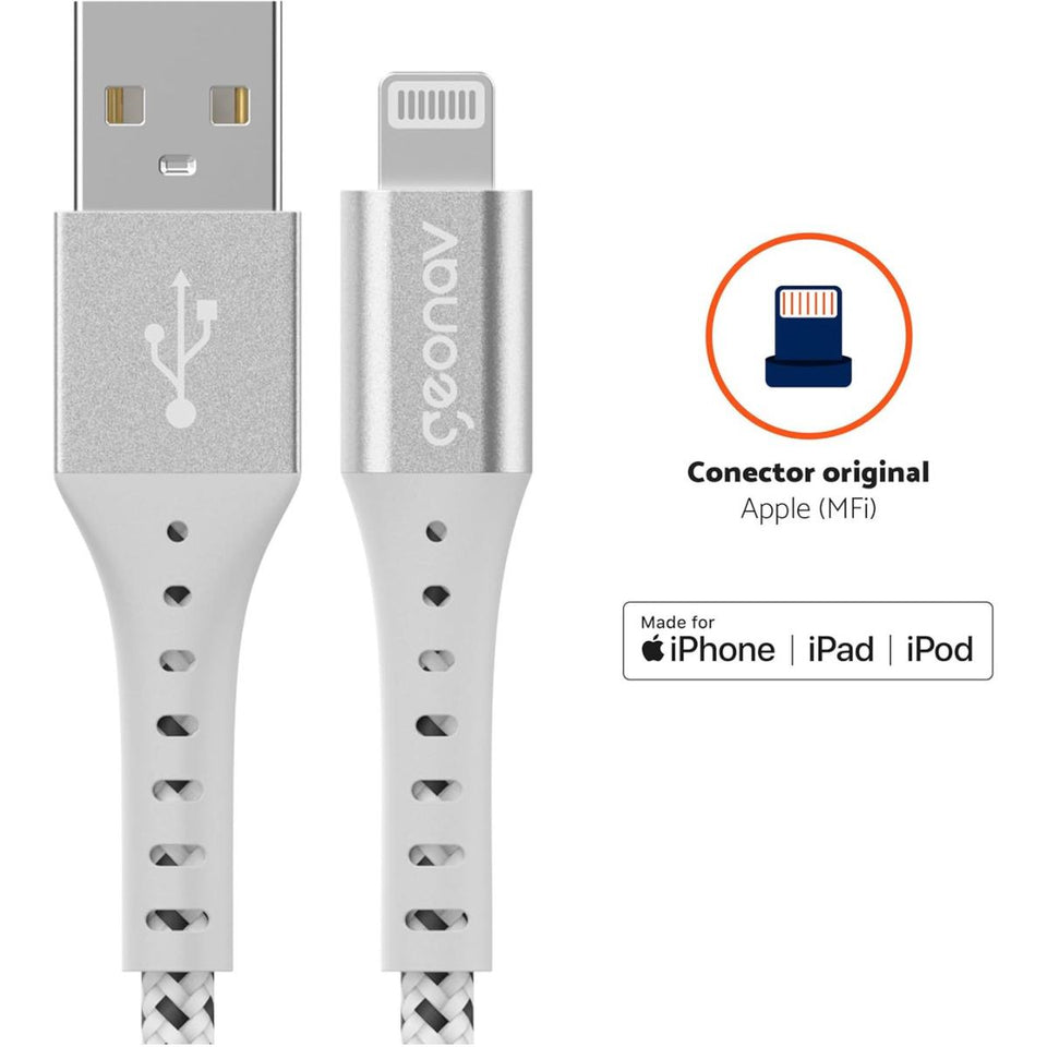 Cabo Lightning Em Nylon Trancado Geonav 1,2M Esliwt