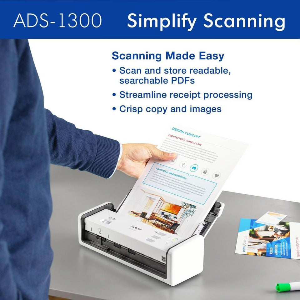 Scanner Brother Ads1300 60Ipm