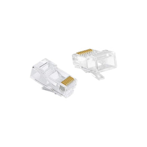 Conector RJ45 Macho CAT6 Fortrek Pacote c/ 100