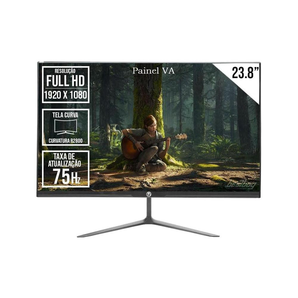 Monitor Led 23.8 Brazilpc 24Wcf-75 Fhd 75Hz Curvo