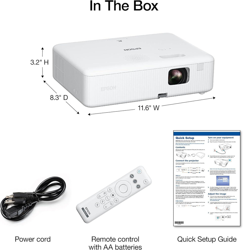 Projetor Multimidia Epson Co-W01 V11Ha86020
