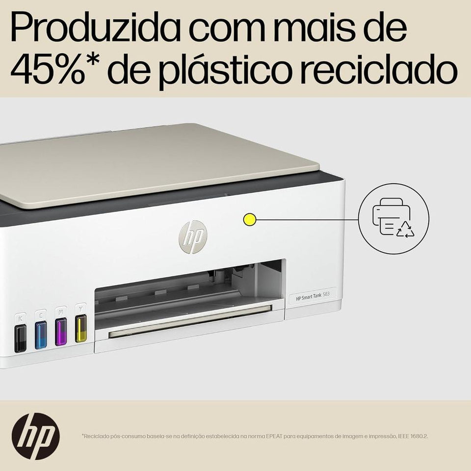 Impressora Multifuncional Hp Smart Tank 583 Branca