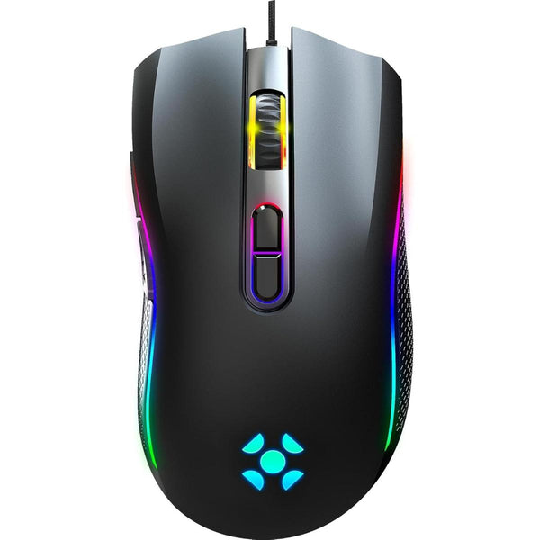 Mouse Com Fio Gamer Rgb Fortrek Black Hawk
