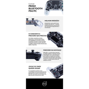Controle Prism Bluetooth Ps4/Pc Transparante Dazz