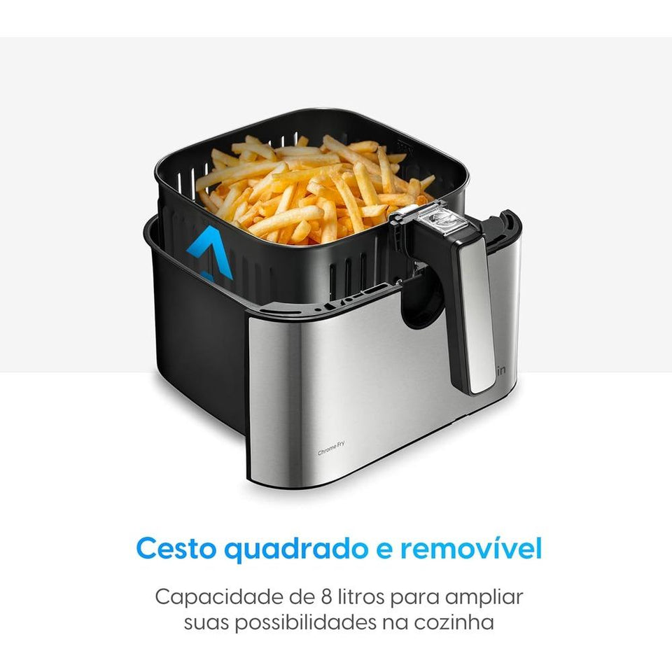 Fritadeira Elgin Afc80 Chrome 8L Inox 127V