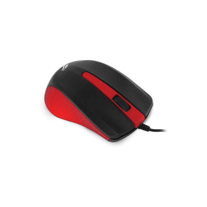 Mouse Com Fio Usb Ms-20Rd Preto/Vermelho C3Tech