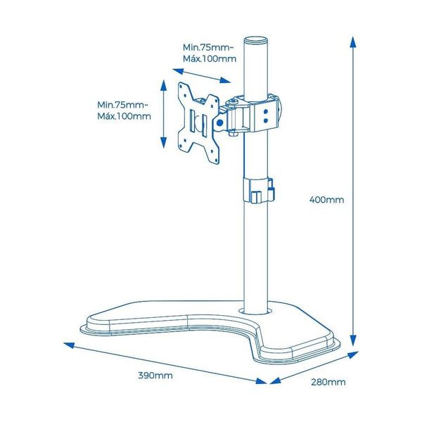 SUPORTE BASE FIXA PARA MONITOR 14 A 32