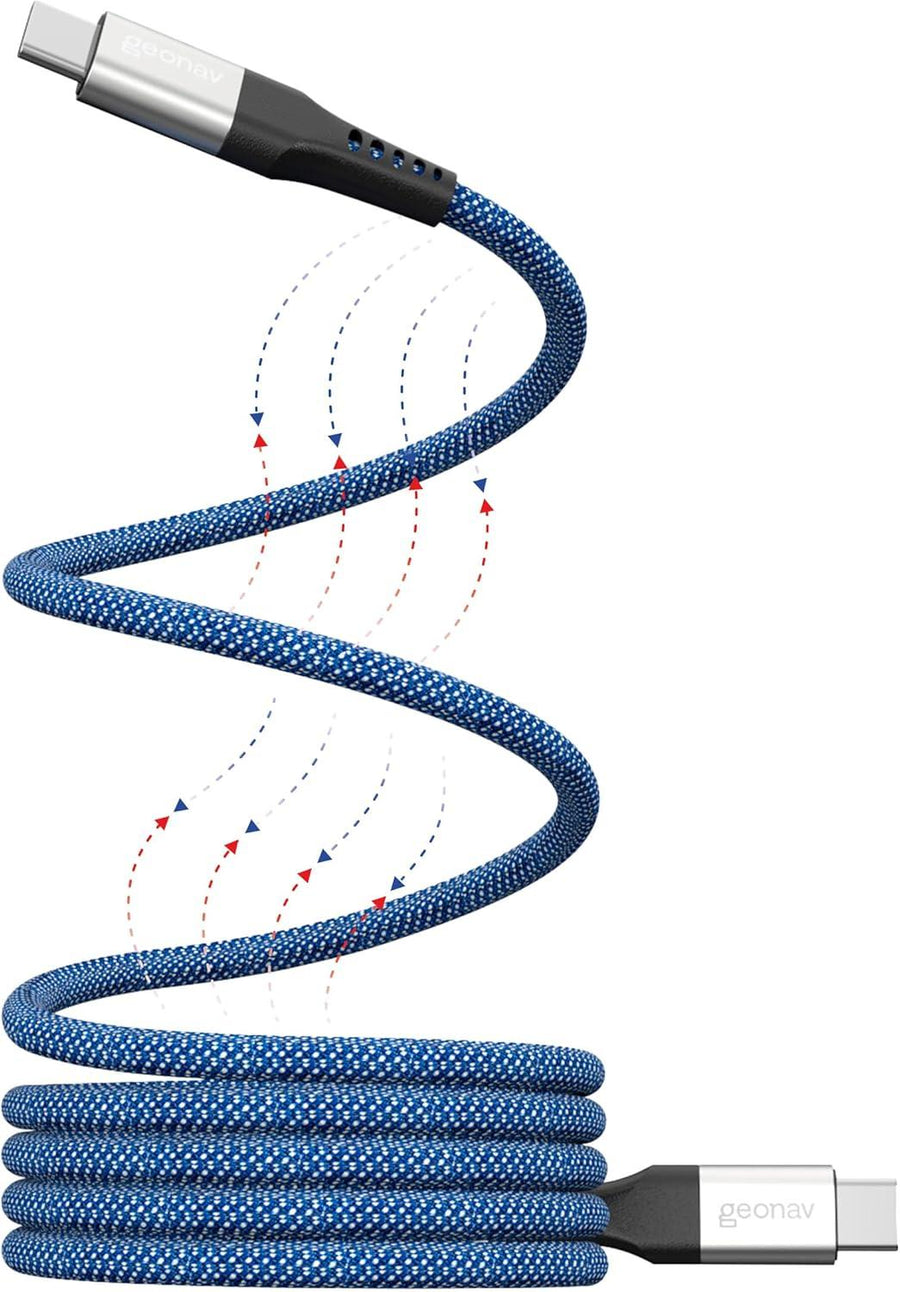 Cabo Magnetico Usb-C P/Usb-C 2.0 Nylon Geonav Ucc09Mag