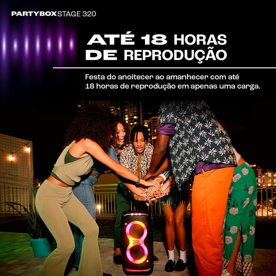 Caixa De Som Jbl Partybox Spkrstage 320 Preta