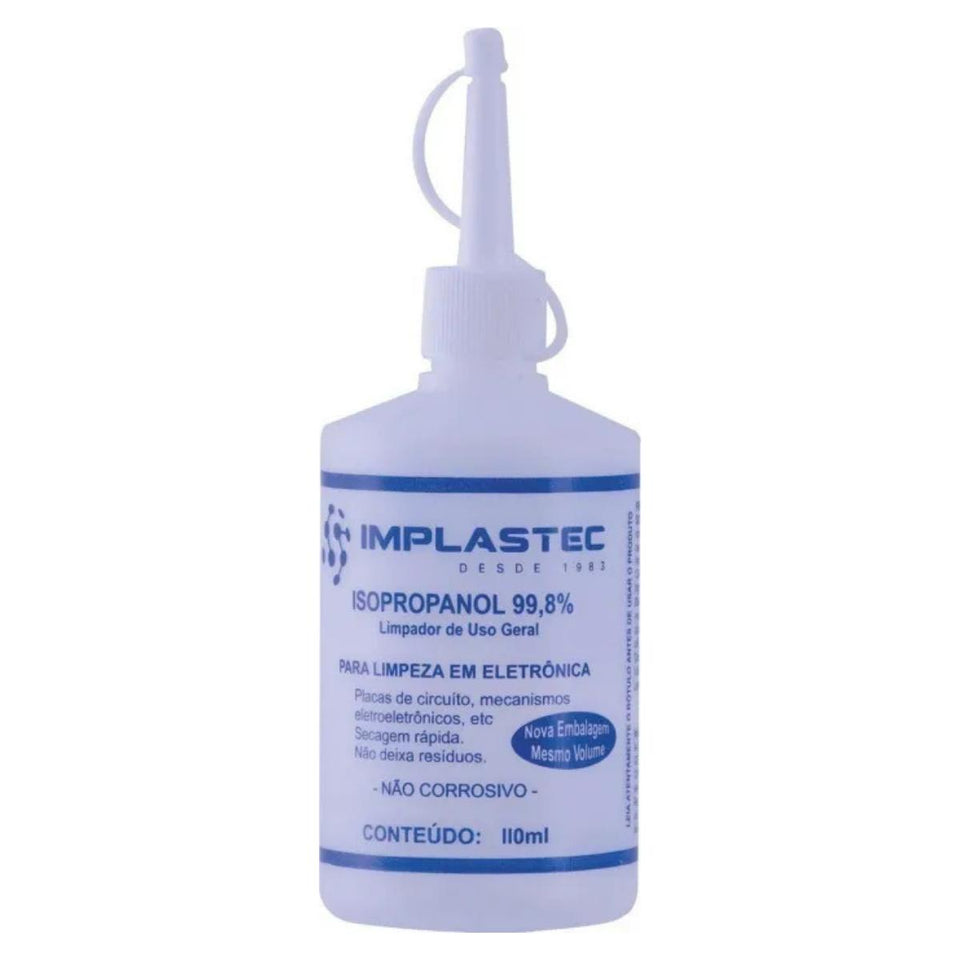Álcool Isopropílico Implastec 110ml para Limpeza