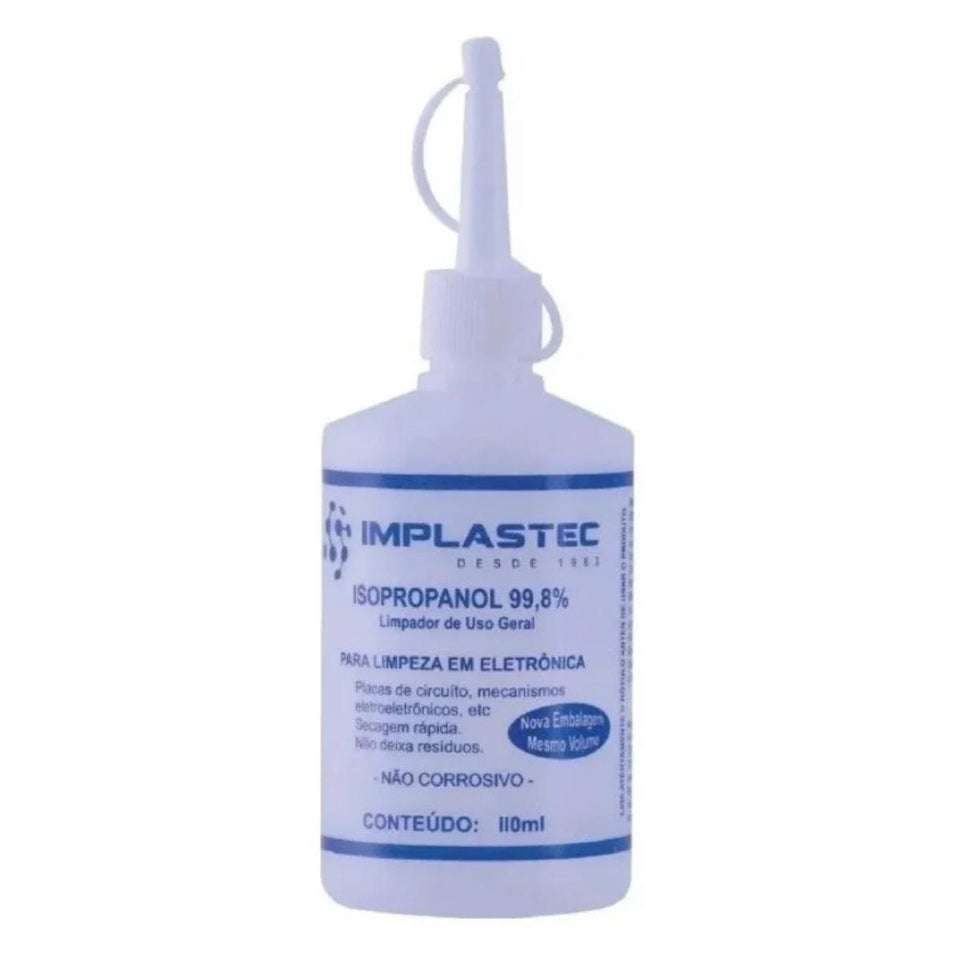 Álcool Isopropílico Implastec 110ml para Limpeza
