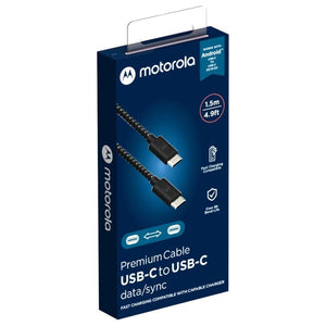 Cabo USB-C para USB-C 1.5 Metros com Malha