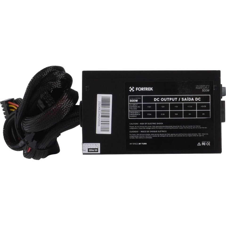 Fonte ATX 500W Fortrek Crusader Bivolt