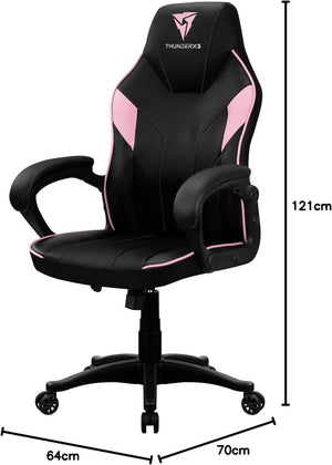 Cadeira Gamer Thunderx3 - Ec1, Baby Pink