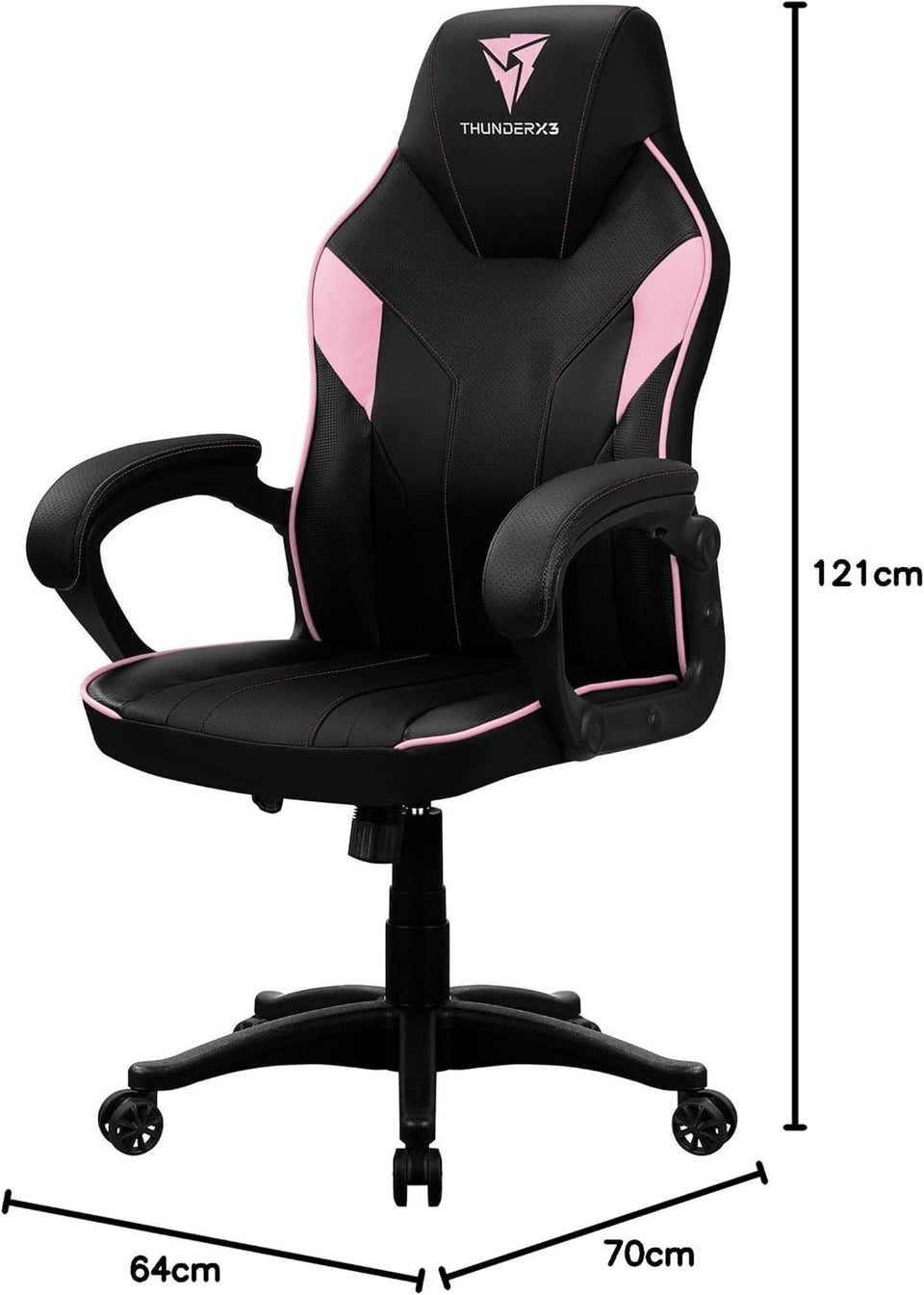 Cadeira Gamer Thunderx3 - Ec1, Baby Pink