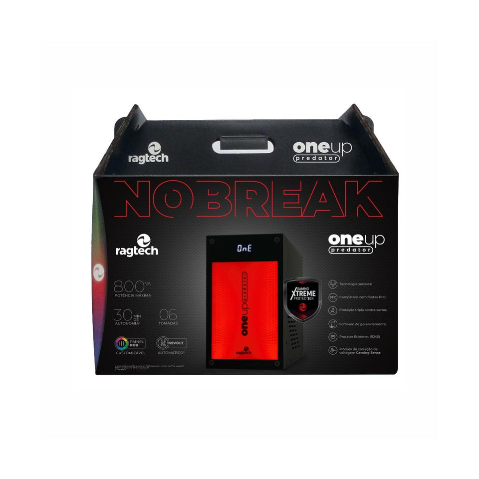 Nobreak One Up Predator Ragtech 800Va 20One4570