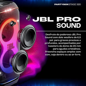 Caixa De Som Jbl Partybox Spkrstage 320 Preta