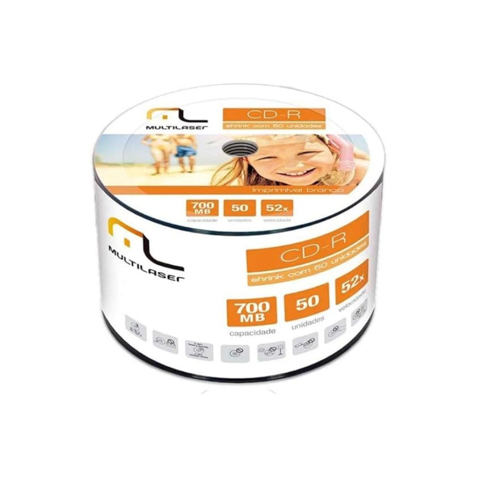 Mídia de CD Regravável (CD-RW) Multilaser