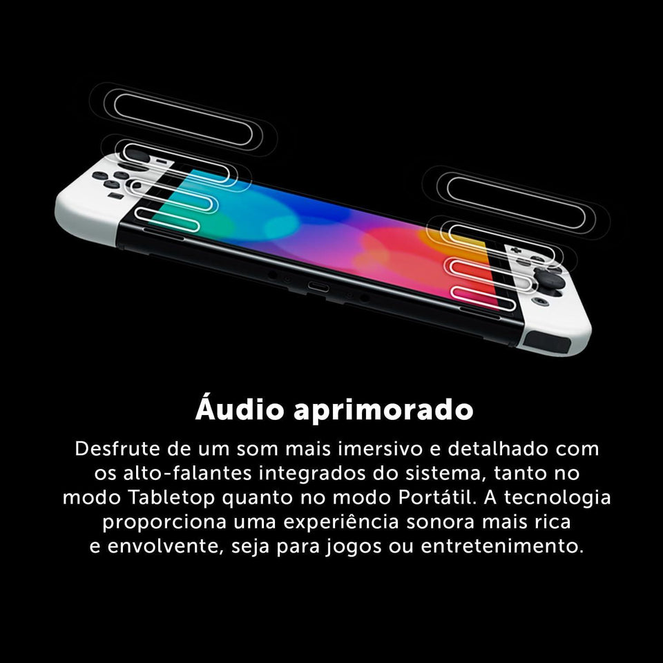 Nintendo Switch Oled Com Mk8 Sys 64Gb Mario Kart 8