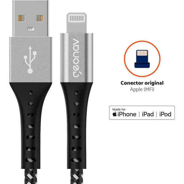 Cabo Usb-A Para Lightning Geonav 1,2M Geonav
