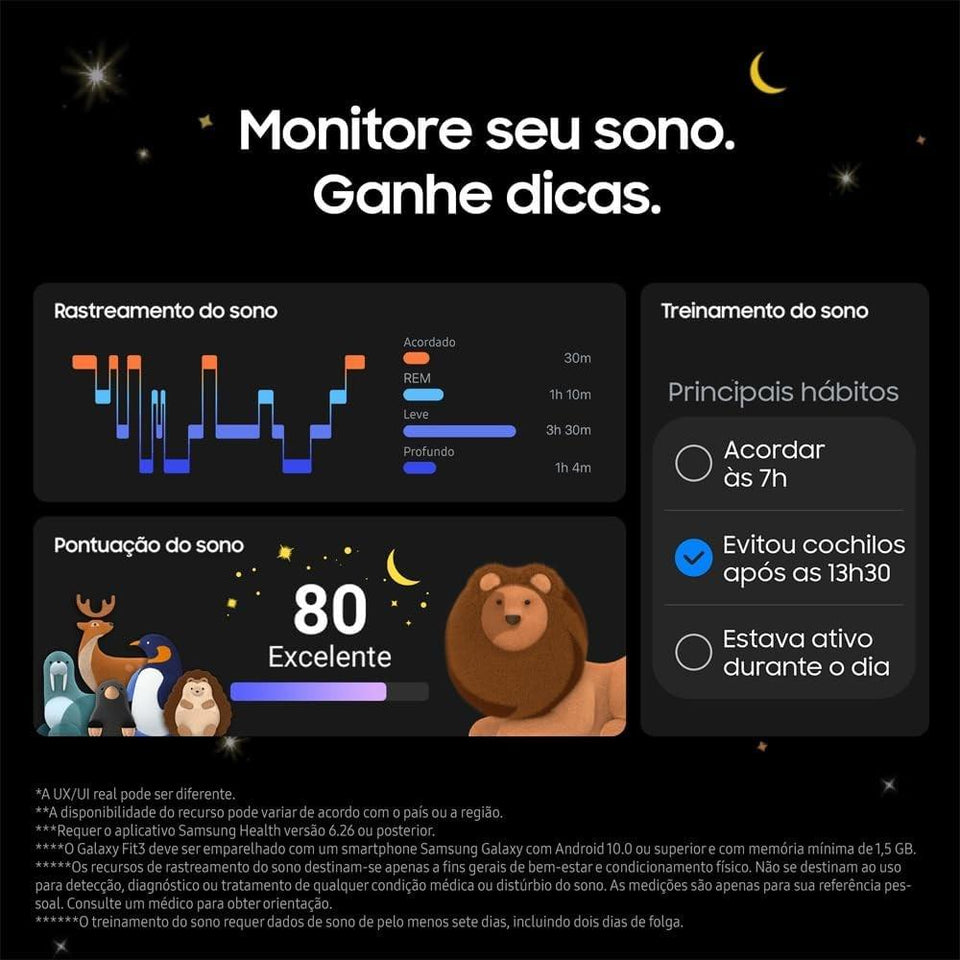 Smartwatch Relógio Samsung Galaxy Fit3 Display 1.6 Rosé
