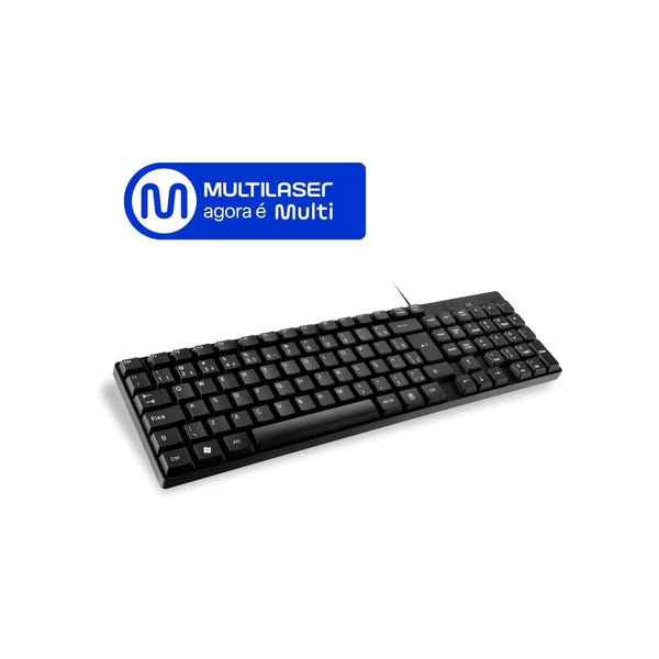 Teclado Com Fio Usb Basico Tc193Bu Preto Multilaser