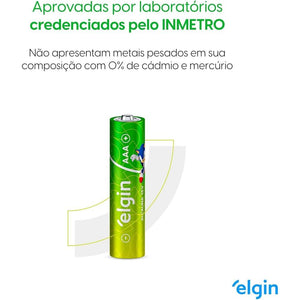 Pilha Alcalina AAA Elgin Blister c/ 16 Unidades