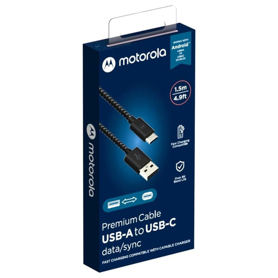 Cabo USB-A para USB-C 1.5 Metros com Malha