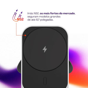 Carregador Veicular Magnetico Compativel Magsafe Geonav