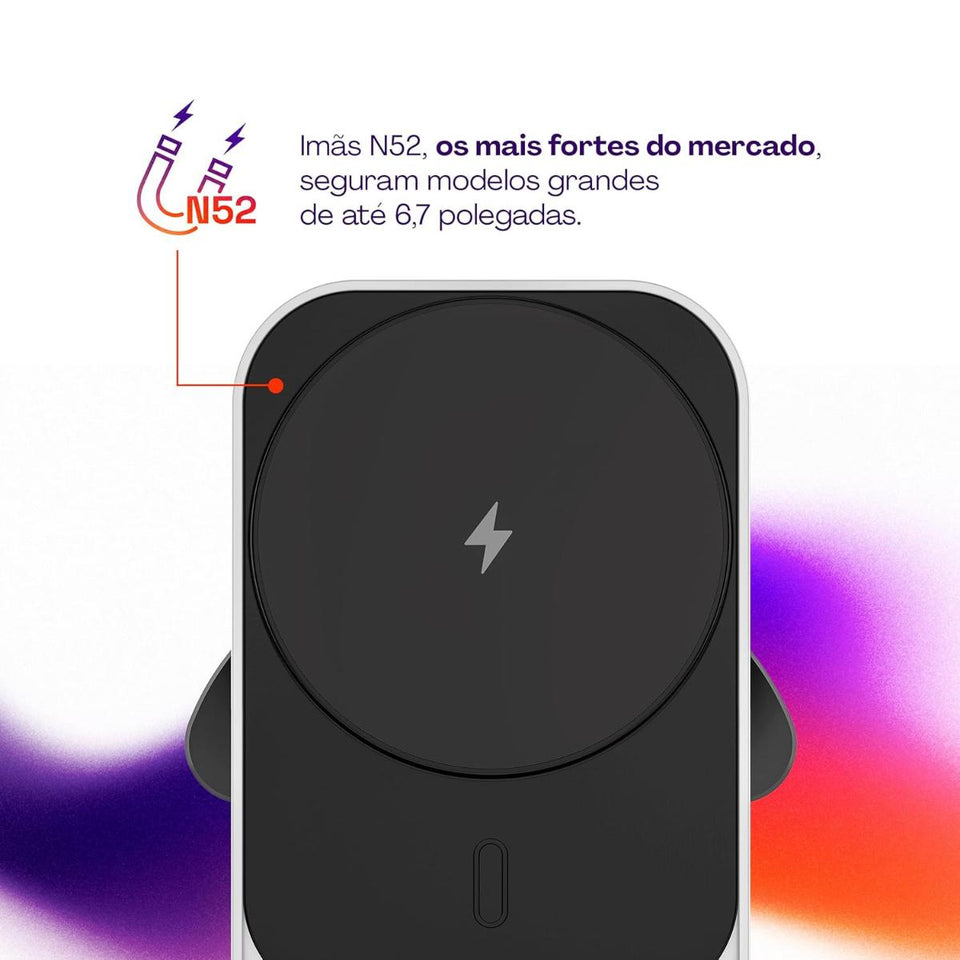 Carregador Veicular Magnetico Compativel Magsafe Geonav