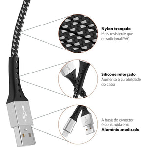 Cabo Usb-A Para Lightning Geonav 1,2M Geonav