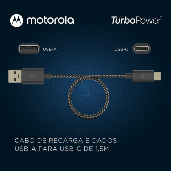 Cabo USB-A para USB-C 1.5 Metros com Malha