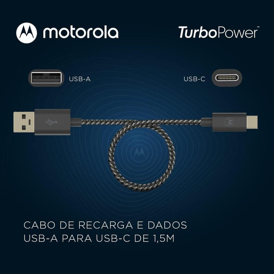Cabo USB-A para USB-C 1.5 Metros com Malha