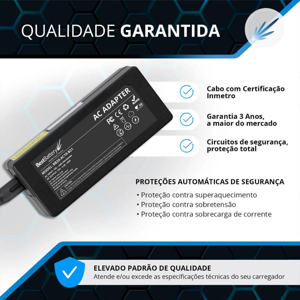 Carregador p/ Notebook BestBattery BB20-AC19-B21